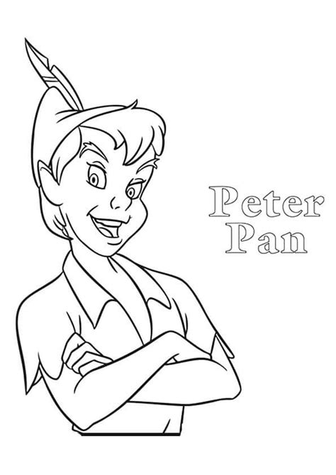 Peter Pan Para Colorear Imprimir E Dibujar Coloringonly