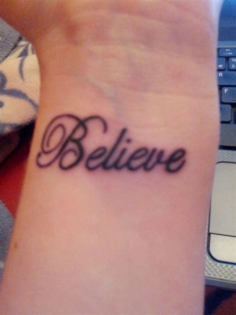 Believe On Wrist Believe Wrist Tattoo Believe Tattoos Heart