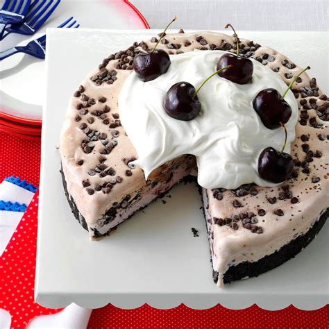 Chocolate Cherry Ice Cream Cake Recipe Taste Of Home