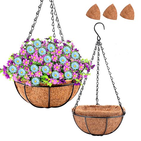 Buy Metal Hanging Flower Pots Hanging Basket For S Outdoor Wall
