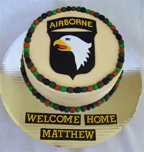 These baby shower cakes designs feature decorations made with 3 different icing mediums: Airborne Military Cake - CakeCentral.com
