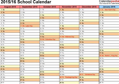 School Monthly Year Calendar Qualads