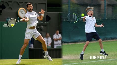 Novak Djokovic Plays Tennis With His Son Stefan Wimbledon 2022 Win