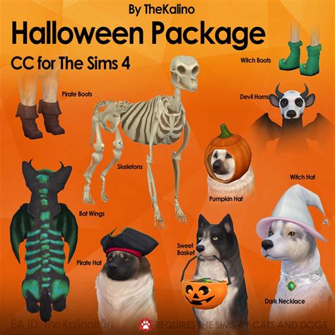 Halloween Package Ts4pet Ts4petbody Ts4petacc Sims 4
