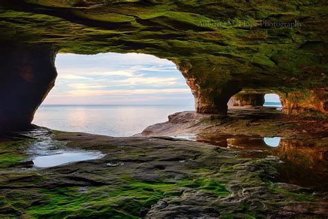 Room With A View Sea Cave On Lake Superior In Michigans Upper