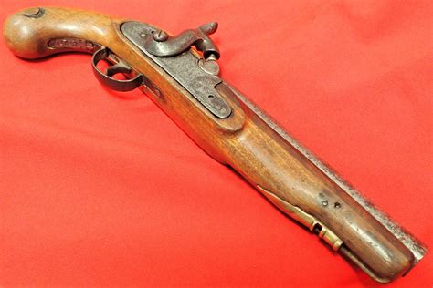 1840s British Brown Bess Musket Converted Tower Percussion Pistol