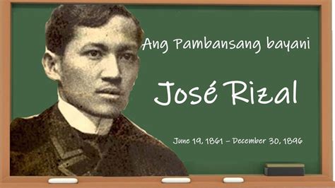 Jos Rizal Ang Pambansang Bayani Chords Chordify