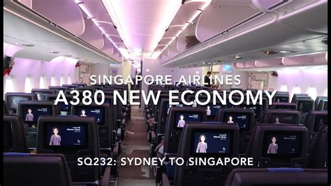 Singapore Airlines A380 New Economy Onboard Sydney To Singapore
