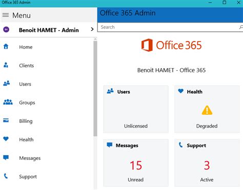 Office 365 Administration App For Windows 10