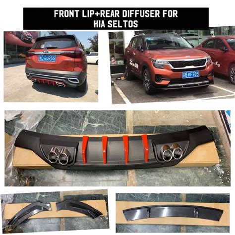 Kia Seltos Gets Really Stylish Aftermarket Lip Spoiler And Rear Diffuser