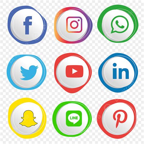 I Social Media Icone Serie Logo Vector Illustrator Icone Sociali Logo
