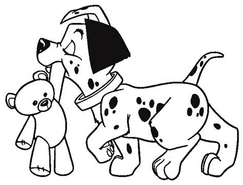 Here is one of the best 101 dalmation coloring pages, featuring one of the main characters in the film cadpig. Coloring pages 101 dalmatians - picture 7