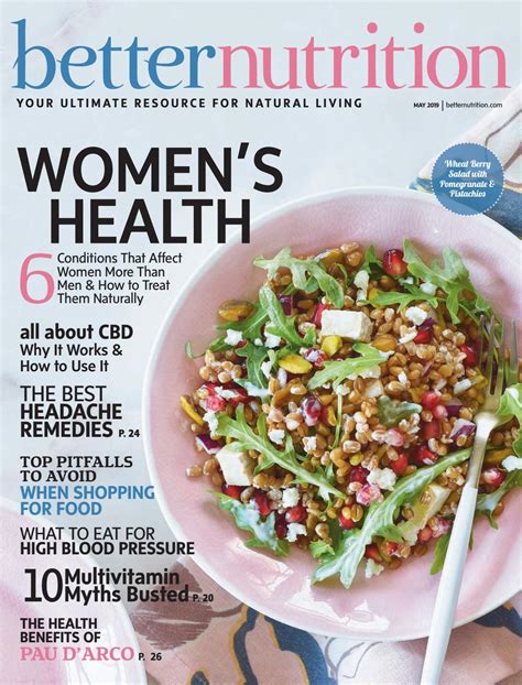 Better Nutrition Magazine May 2019 Food Cover By Better Nutrition