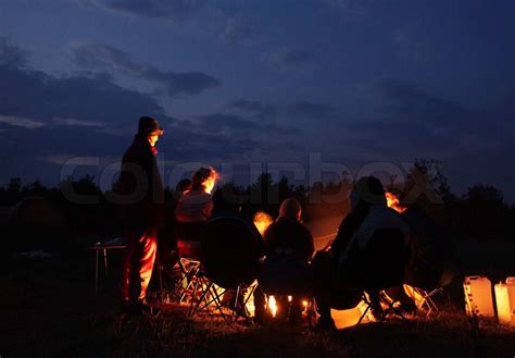 Campfire Stock Image Colourbox