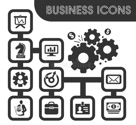 Business Icons Set Stock Vector Illustration Of Money 105821658