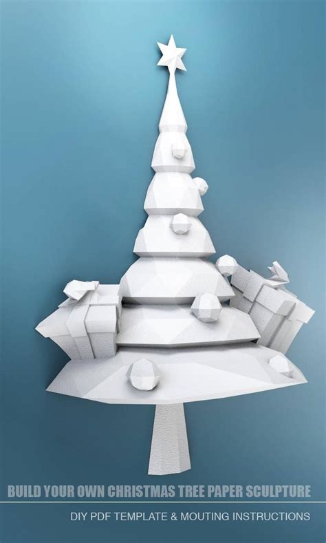 Christmas Tree Papercraft Papercraft Christmas Tree Low Poly Etsy