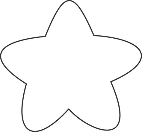 White Star Outline Clip Art At Vector Clip Art Online