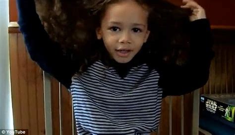 Well, men should not wear long hair. Boy, 3, wants to give his long hair to a girl - so she ...