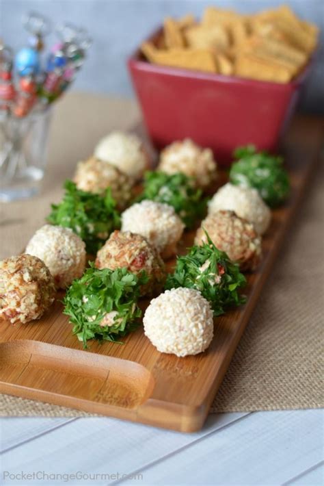 Mini Cheese Balls Cheese Ball Appetizer Recipes Football Party Food