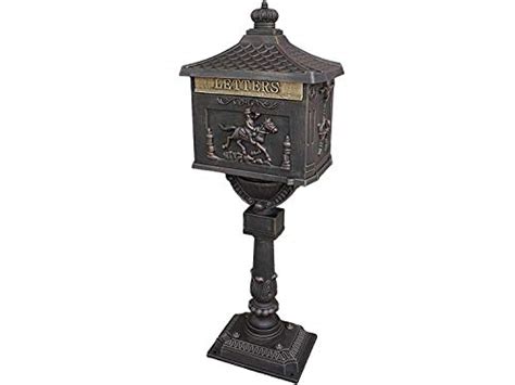 acme victorian cast aluminum pedestal mailbox system color bronze pricepulse