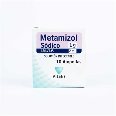 Metamizol Sod Iny Im Iv G Ml Unidad Nefrofarma