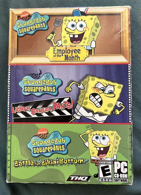 Spongebob Squarepants 3 Pc Game Pack Employee Of The Monthlights