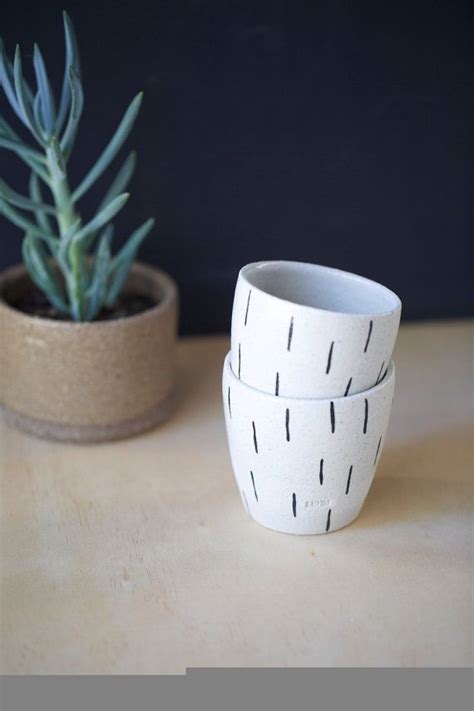 Ceramic Pottery Cups Or Mugs X 2 Handmade Of By LehmAndCeleste Diy