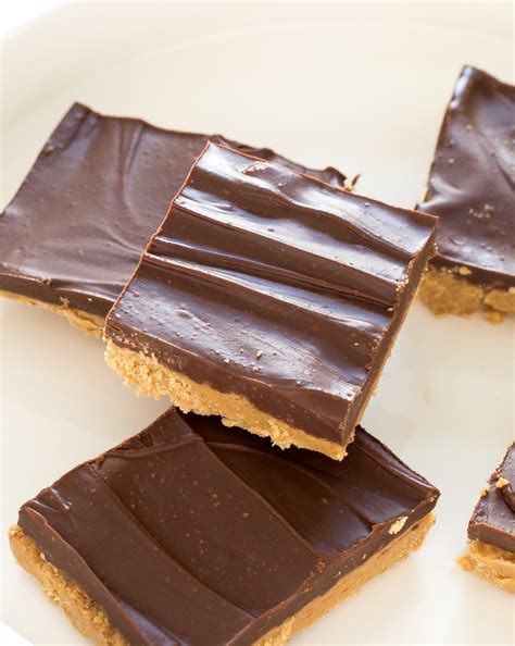 Easy 5 Ingredient Peanut Butter Chocolate Bars Chef Savvy