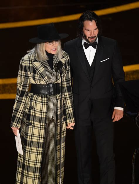 Diane Keaton And Keanu Reeves At The 2020 Oscars Popsugar Entertainment Uk Photo 11