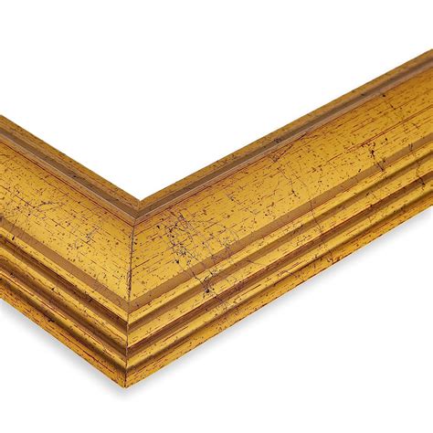 2womb 847 2186 6x18 Arttoframes 6x18 Inch Gold Foil With Steps Wood