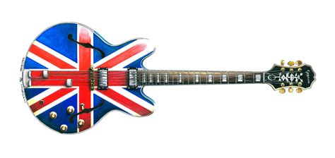 Noel Gallaghers Epiphone Sheraton Union Jack Guitar Etsy Uk