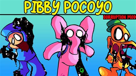 Friday Night Funkin Vs Pibby Pocoyo Old Vs New Pibby Learn Mod Youtube