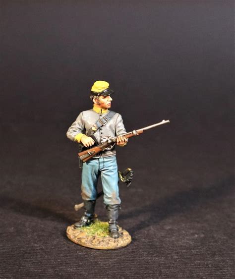 Dismounted Confederate Cavalryman Reaching For Ammo Cavalry Division