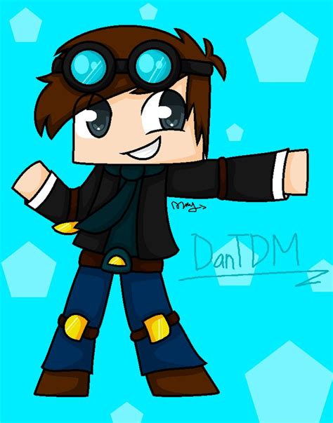 Thediamondminecart Dantdm Neon Wallpaper Fan Art