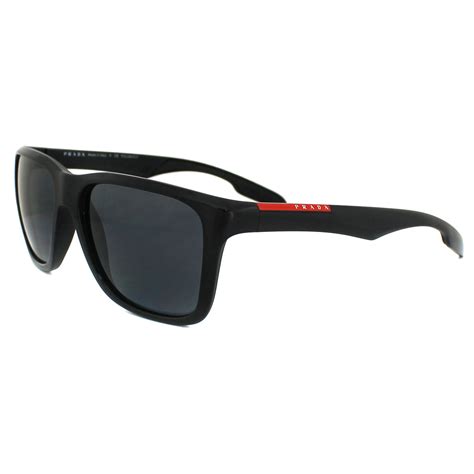 Prada Sport Sunglasses 04os 1ab5z1 Black Grey Polarized Ebay