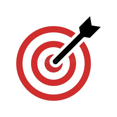 Target Accurate Business Icon Vector Design Template Stock Vector
