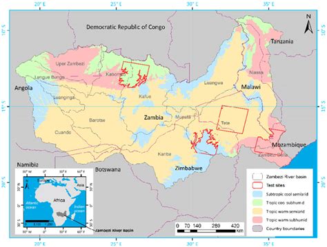 Zambezi river what i learned today. Map of the Zambezi River basin showing the four different... | Download Scientific Diagram