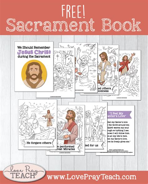 Free Instant Download Sacrament Booklet For Children Loveprayteach