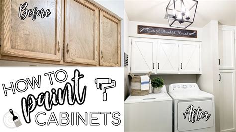 Diy How To Paint Cabinets Youtube
