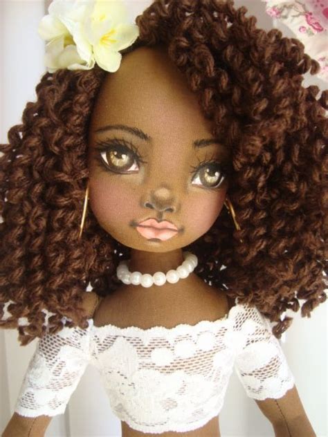 boneca negra de pano soraia flores african dolls african american dolls doll crafts diy doll