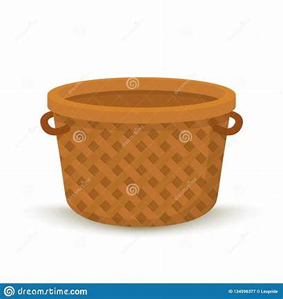Basket Cartoon Wicker Picnic Picknick Container Cesta