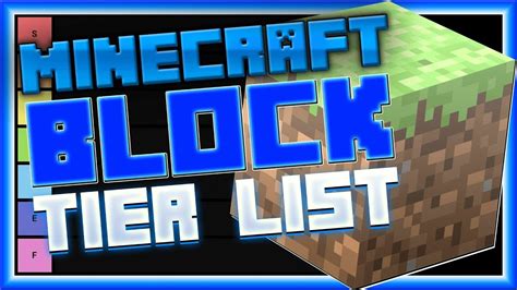 Minecraft Block Tier List Youtube
