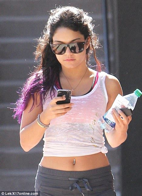 Vanessa Hudgens Shows Off Flat Stomach In Pink Sports Bra As Shes Back