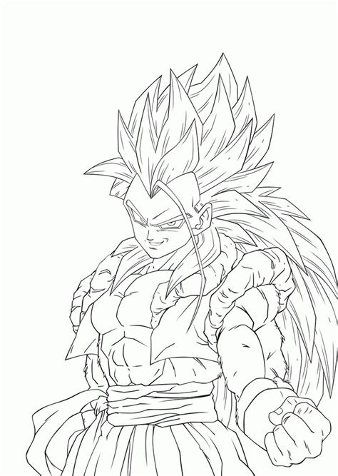 Get your children busy with these dragon ball image to color below. Download or print this amazing coloring page: Gogeta ...