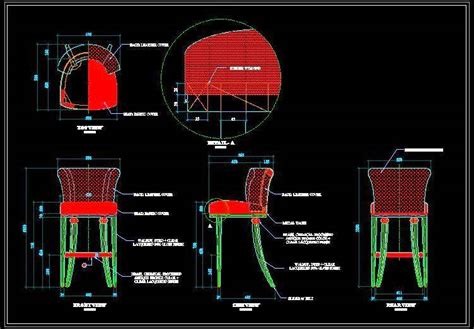 Bar Stool Autocad Dwg Plan N Design