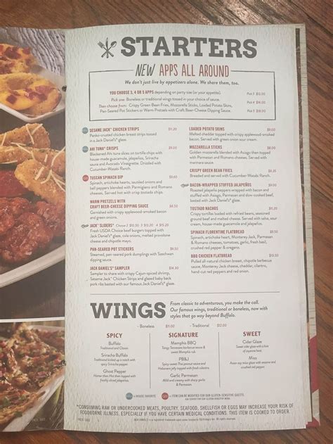 Tgi Fridays Menu Prices Meal Items Details And Cost Tgi Fridays