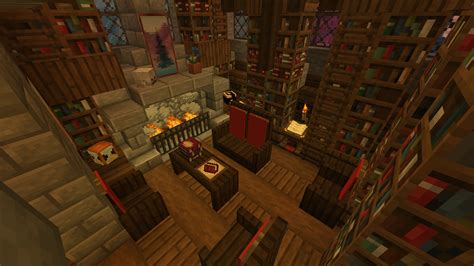 A Cozy Library Rminecraftbuilds