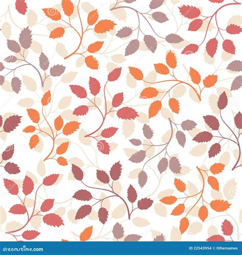 Seamless Leaf Pattern Stock Vector Illustration Of Decorative 22543954