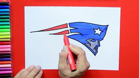 How To Draw New England Patriots Logo Nfl Team Youtube