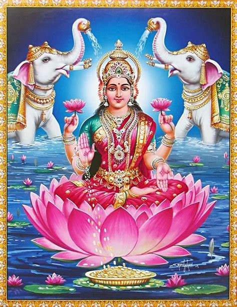 Kamala One Of The Ten Mahavidyas Poster 115 X 9 Inches Unframed